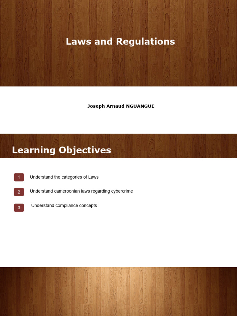 Chapter 5 Laws and Regulations | PDF