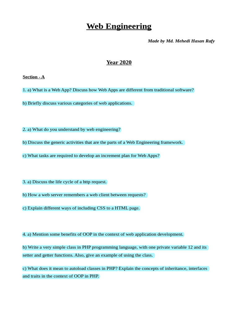 Web Engineering Concepts and Practices | PDF | World Wide Web ...