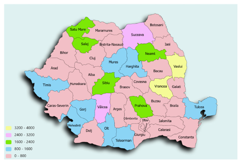 Romania Map Chart | PDF