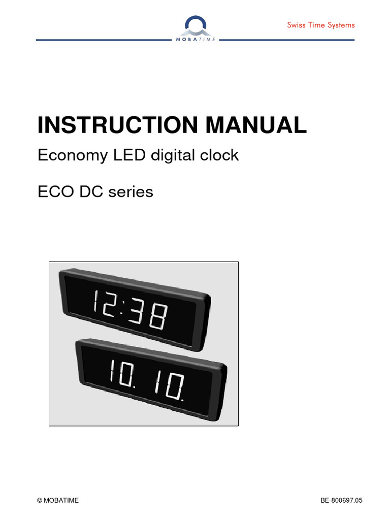 Economy LED Digital Clock Manual | PDF | Ip Address | Electrical Connector