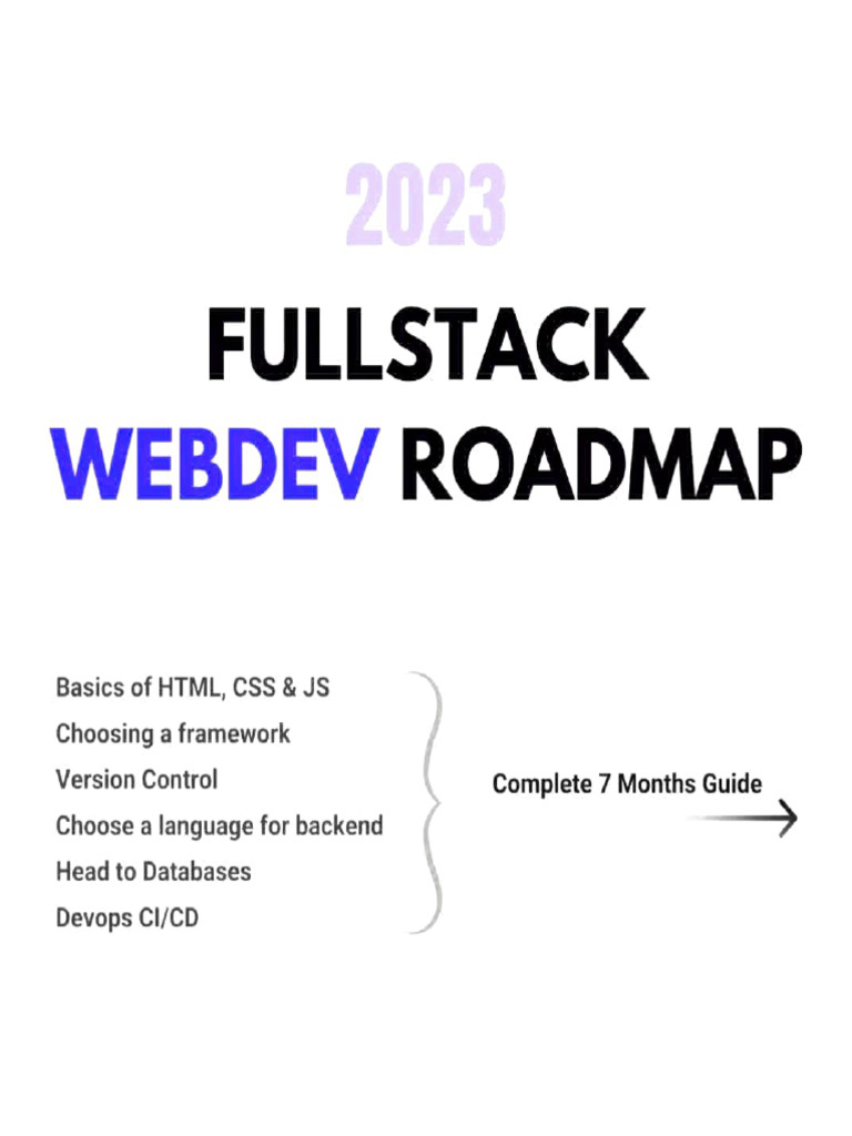 2023 Fullstack Web Development Guide | PDF | Java Script | Application ...