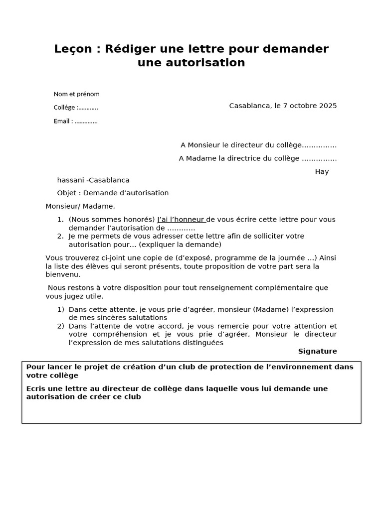Lettre Officielle | PDF | Phrase