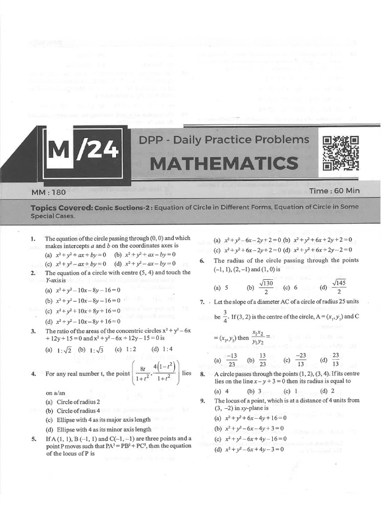 Circle DPP 1 | PDF