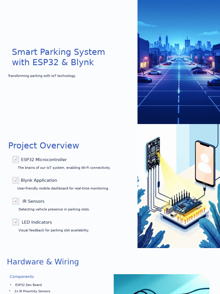 Smart IoT Parking System with ESP32 | PDF | Internet Of Things | Sensor