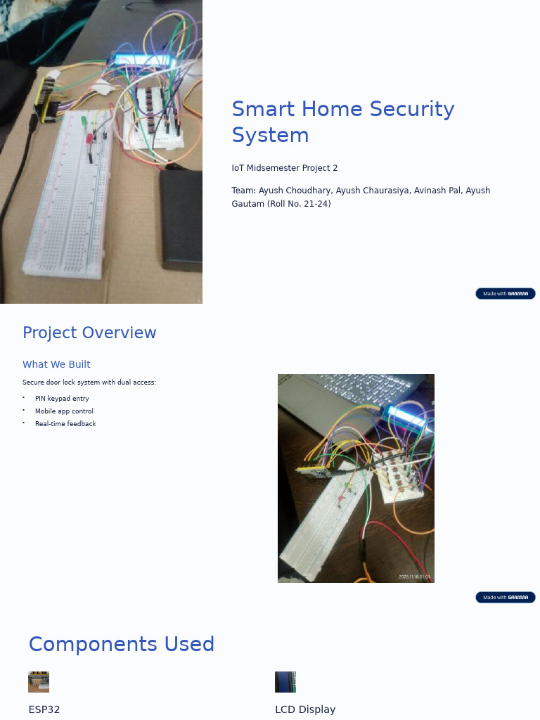 Smart Home Security System | PDF | Servomechanism | Wi Fi