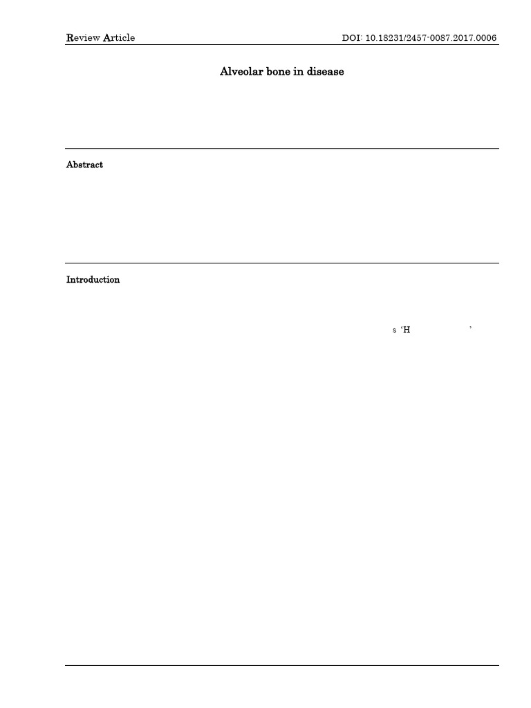 Ijpi Journal Volume 2 Issue 4 Article 3867 | PDF | Bone | Dental Anatomy