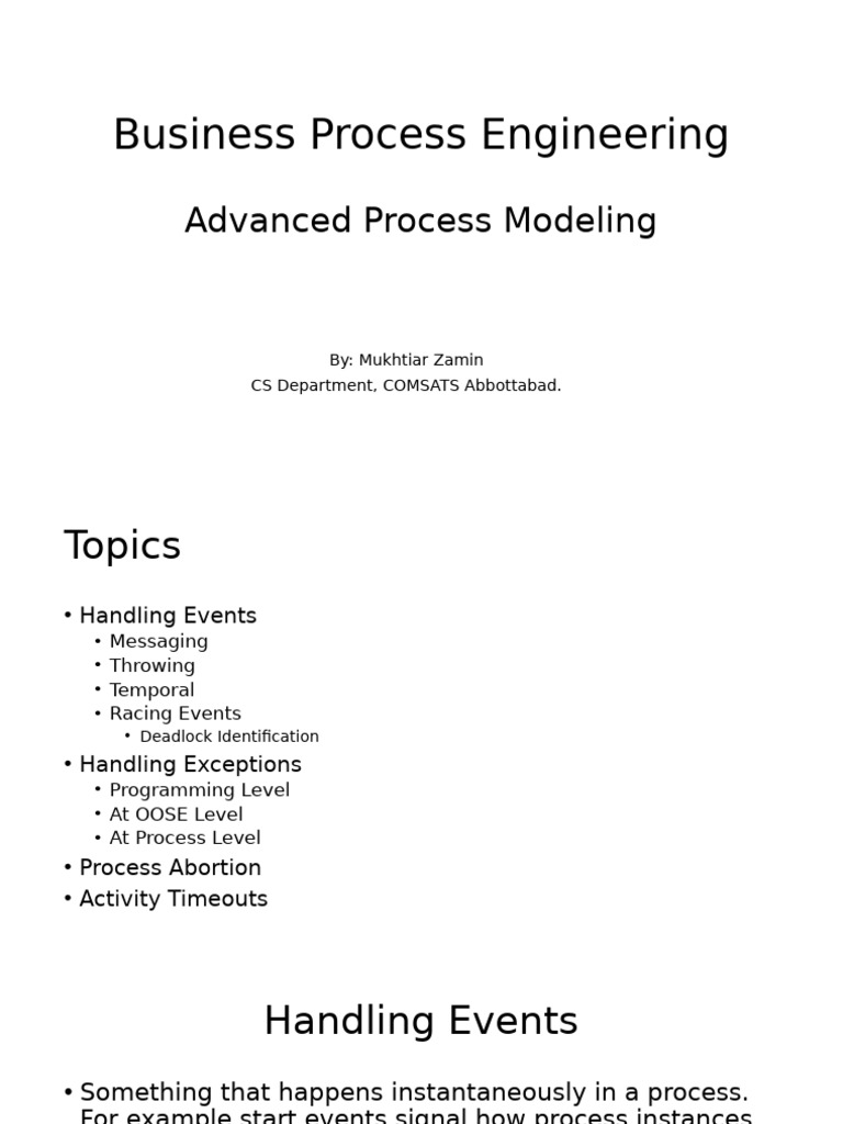 Advanced Business Process Modeling Techniques | PDF | User (Computing ...