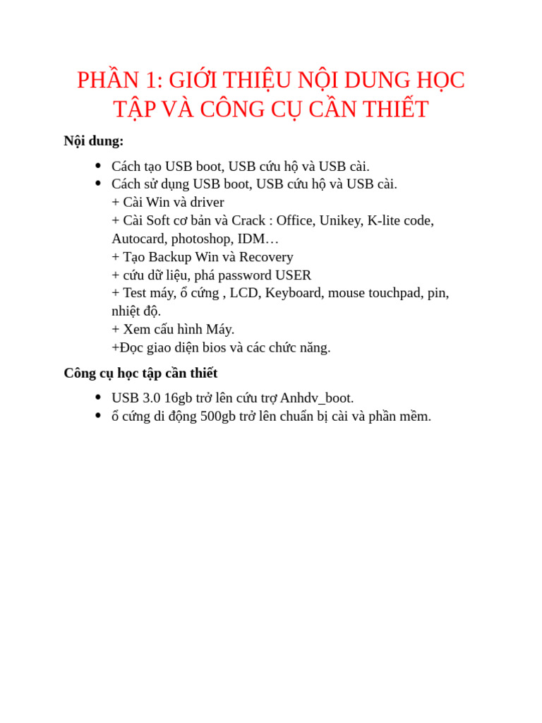 Phan 1 Gioi Thieu Noi Dung | PDF