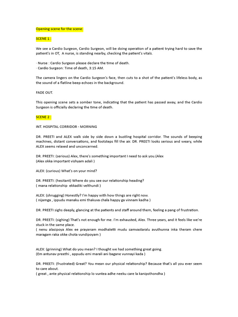 Hospital Drama: Surgeon's Dilemma | PDF | Cardiopulmonary Resuscitation ...