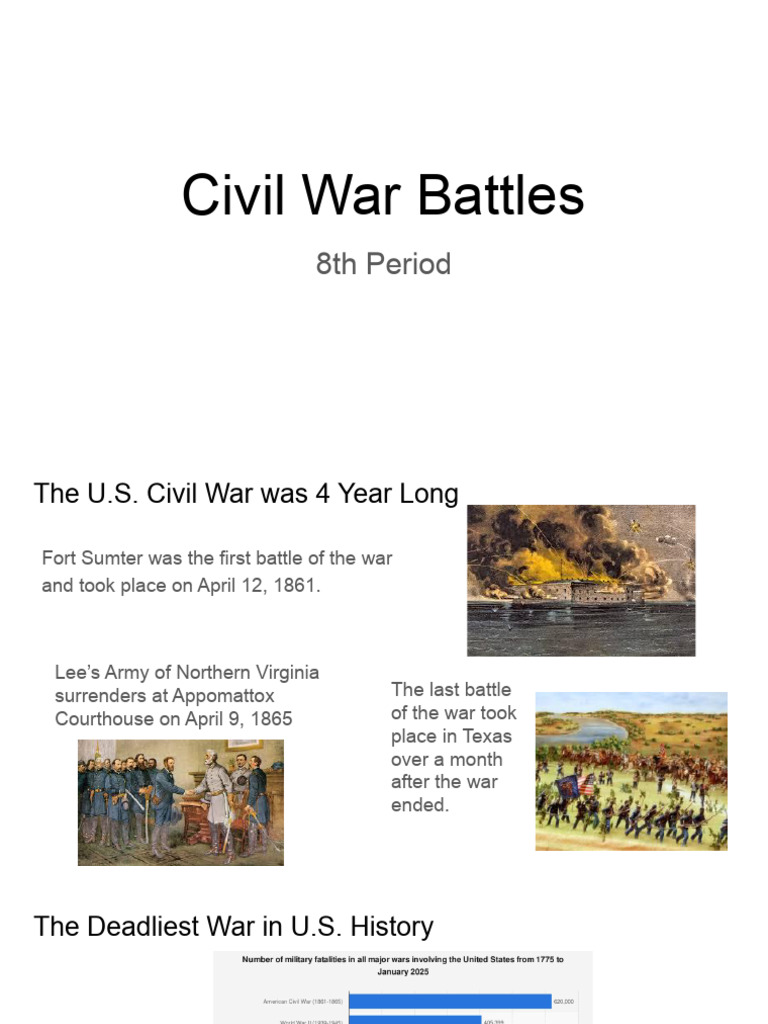 Key Battles of the Civil War | PDF | Battle Of Gettysburg | American ...