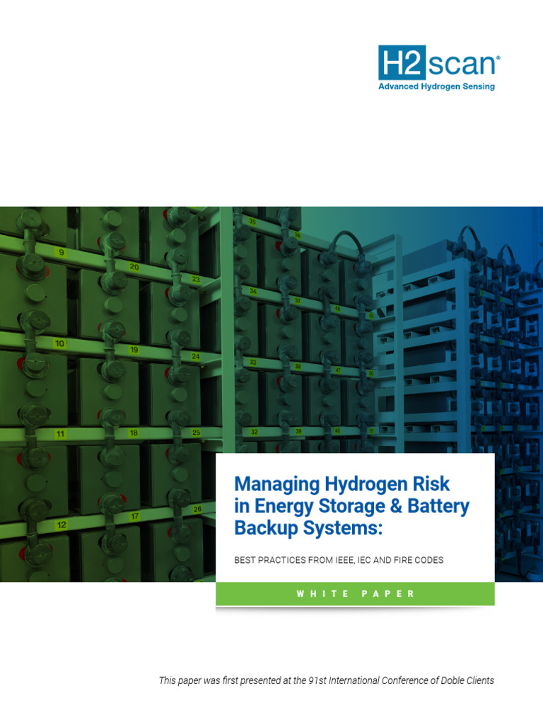 Hydrogen Risk Management in Battery Systems | PDF | Lithium Ion Battery ...