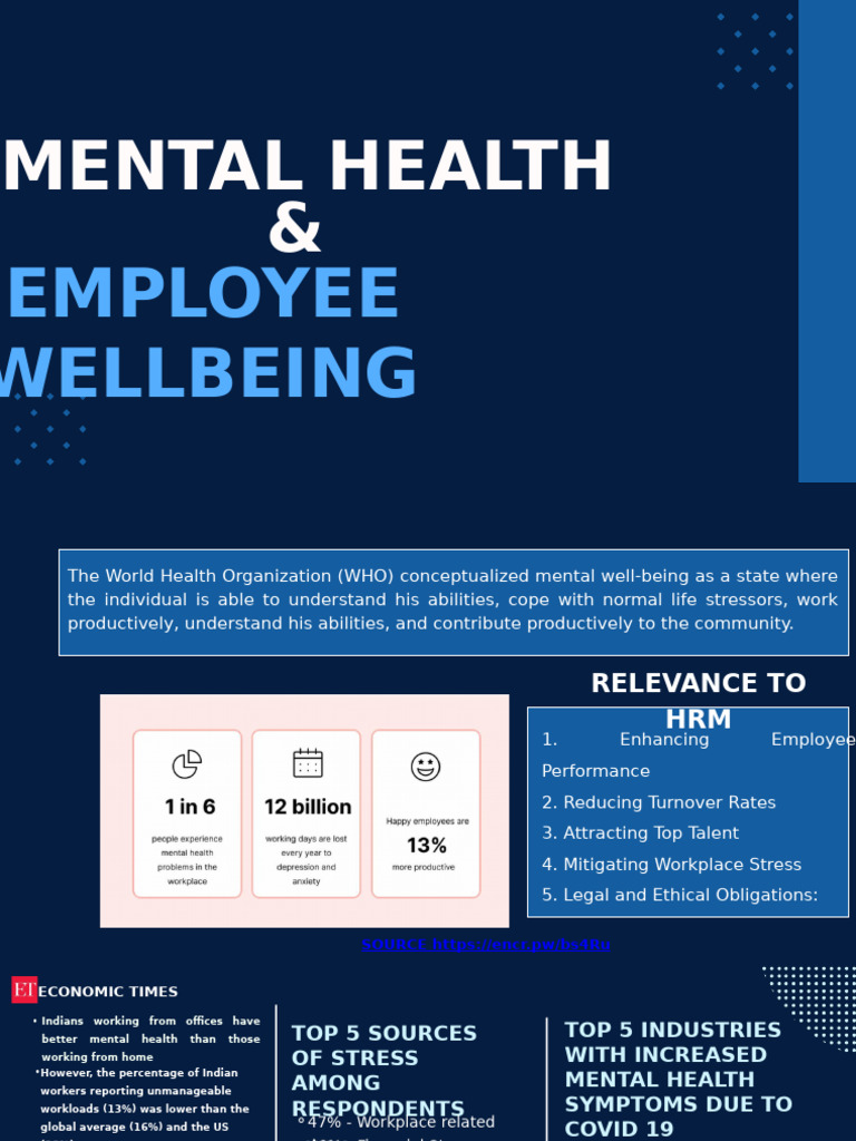 Mental Health & Employee Wellbeing Insights | PDF | Mental Health ...