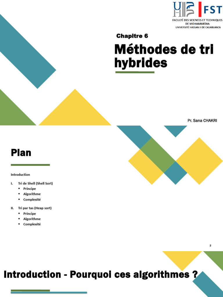 Méthodes de tri : Shell et Tas | PDF | Algorithmes | Algorithmes et ...