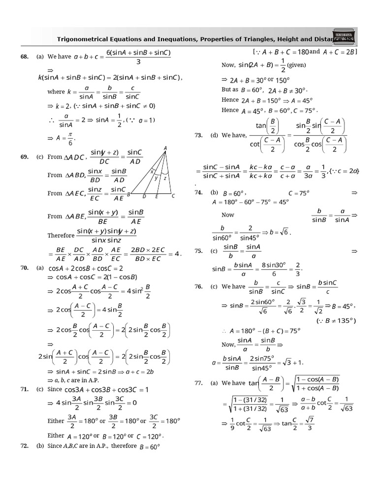 Self Math's - English_chp. 11-Trigonometry(Eph)-M_solution_sol. Trigono ...