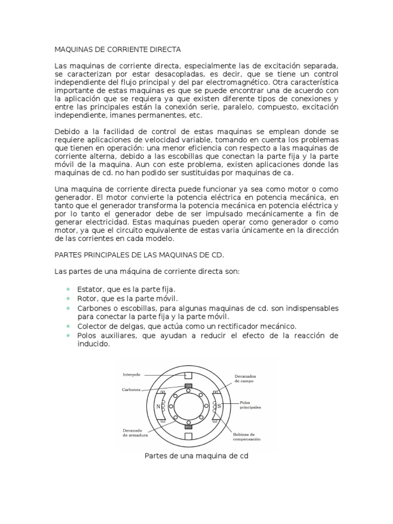 Maquinas de CD y Ca | PDF | Corriente eléctrica | Inductor