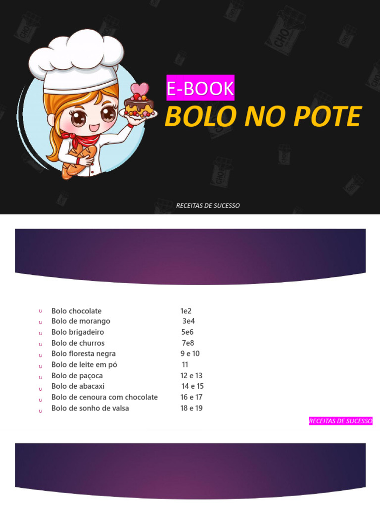 Bolo No Pote (1) - Otimizado | PDF | Creme (gastronomia) | Bolos