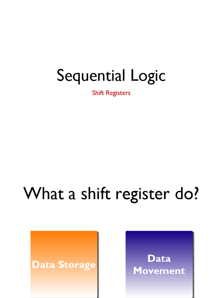 Lec 09 Shift Registers | PDF | Electronic Engineering | Data