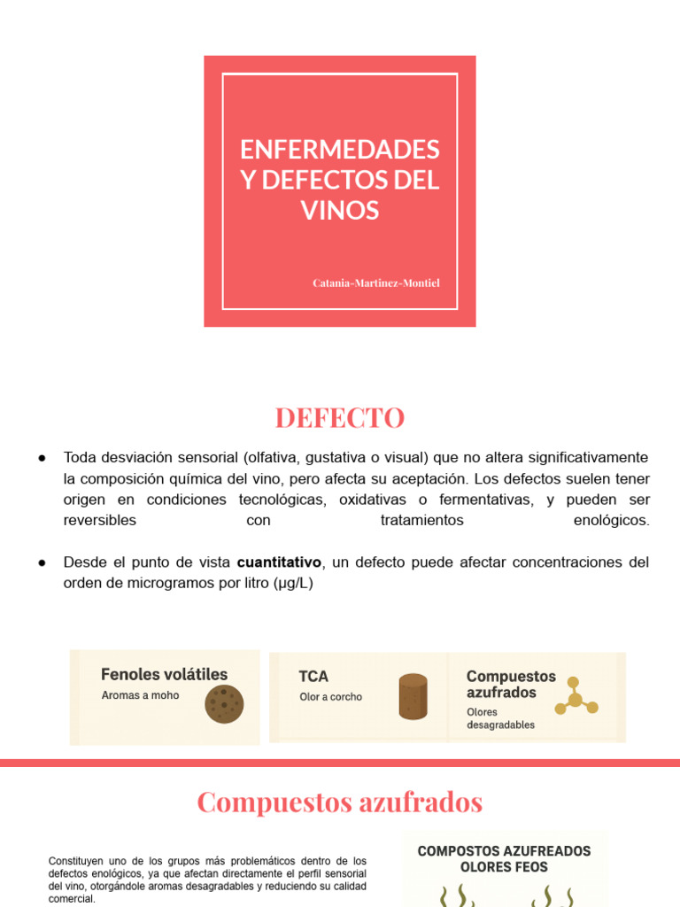 Defectos y enfermedades del vino | PDF | Vino | Tiol