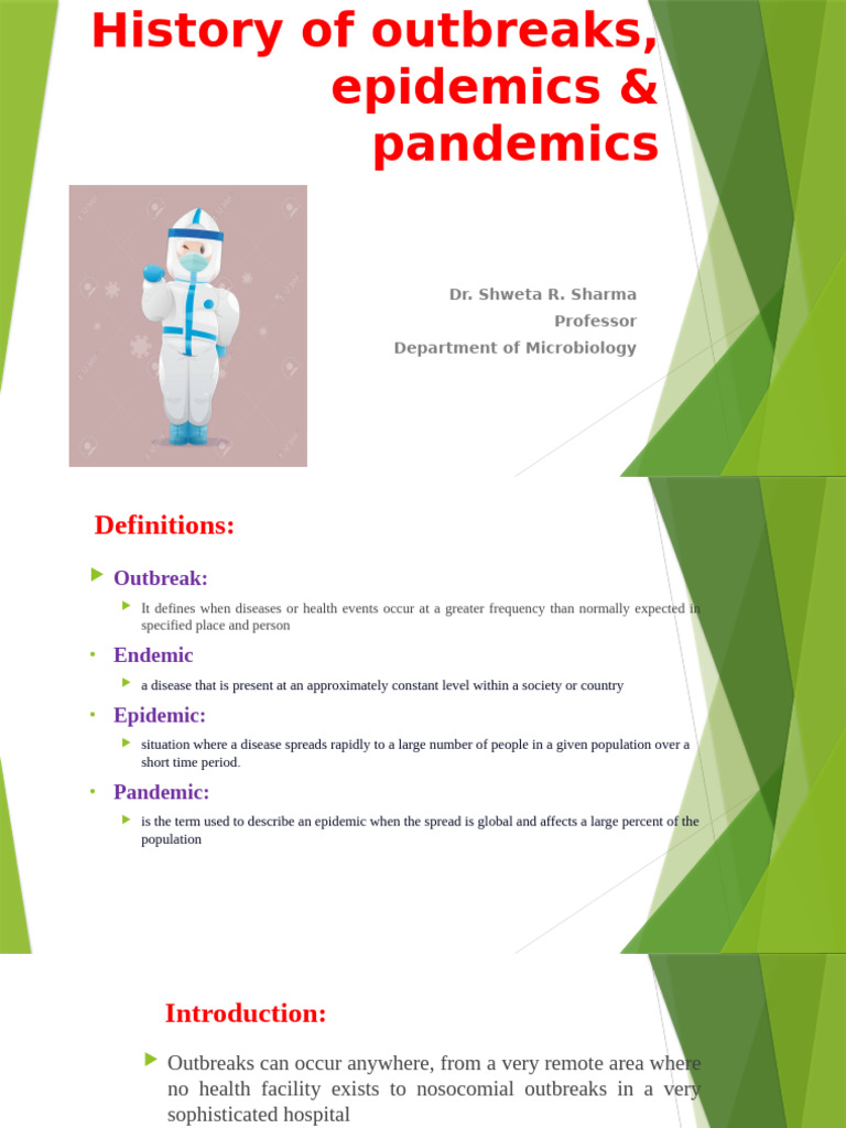 History of Epidemics and Pandemics | PDF | Black Death | Pandemic