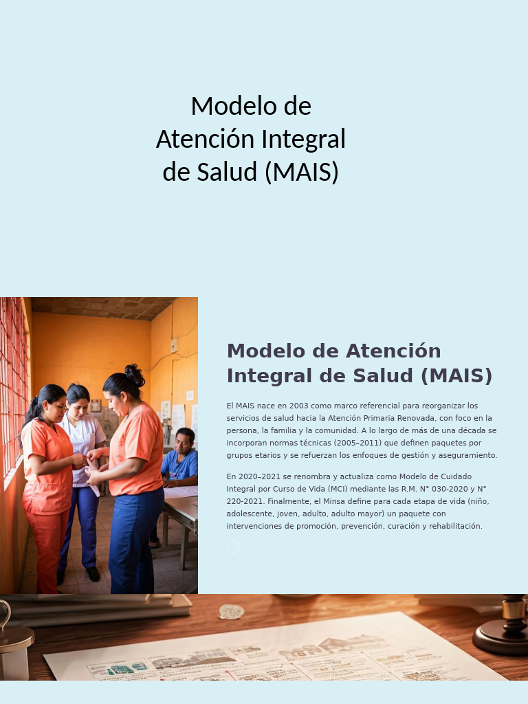 Modelo MAIS: Atención Integral de Salud | PDF | Adultos | Vejez