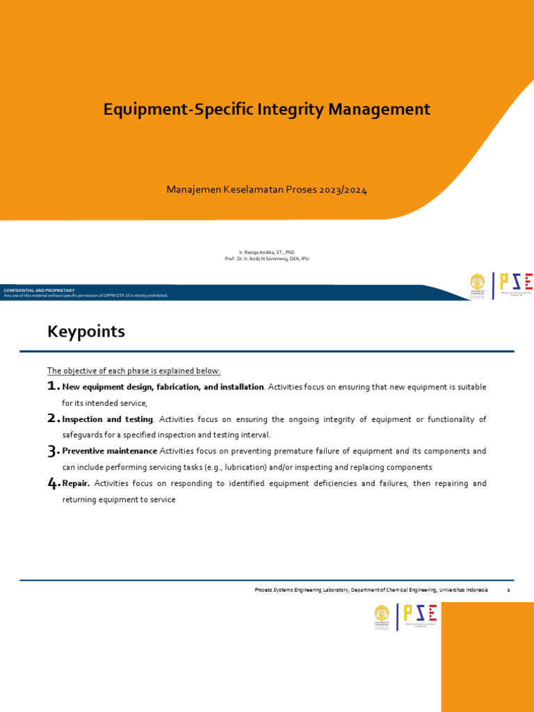 Topic 10 - Equipment-Specific Integrity Management | PDF | Mechanical ...