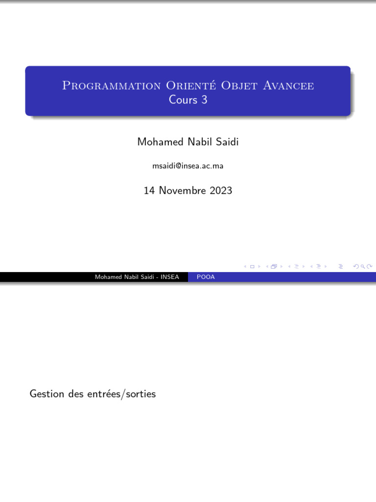 Gestion des E/S en Java avec java.io | PDF | Java (Langage de ...