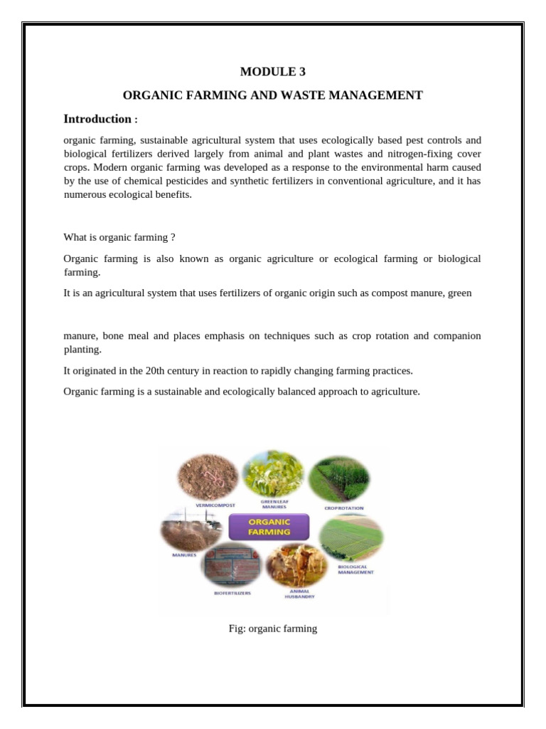 Organic Forming Siddesh | PDF | Organic Farming | Agriculture