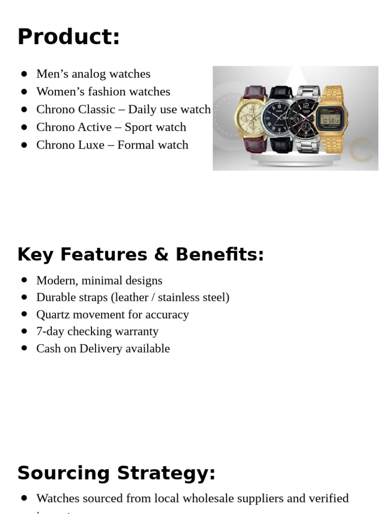 Stylish Men's & Women's Watches Online | PDF