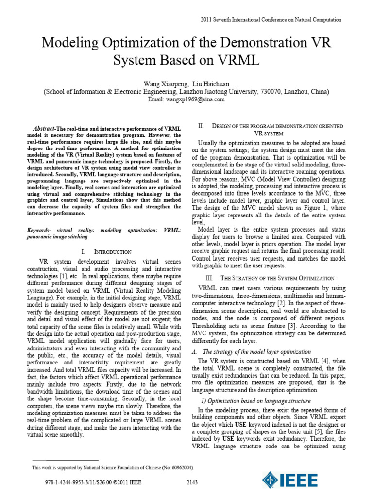 Modeling Optimization of The Demonstration VR | PDF | Virtual Reality ...