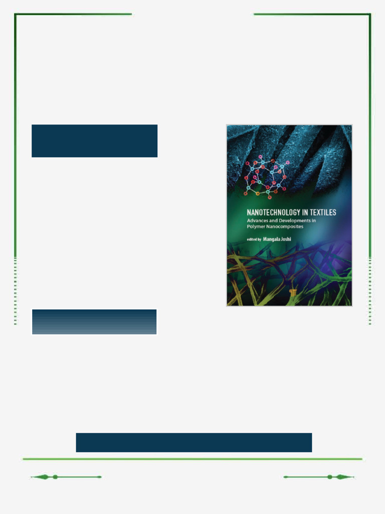 Nanotechnology in Textiles Advances and Developments in Polymer ...