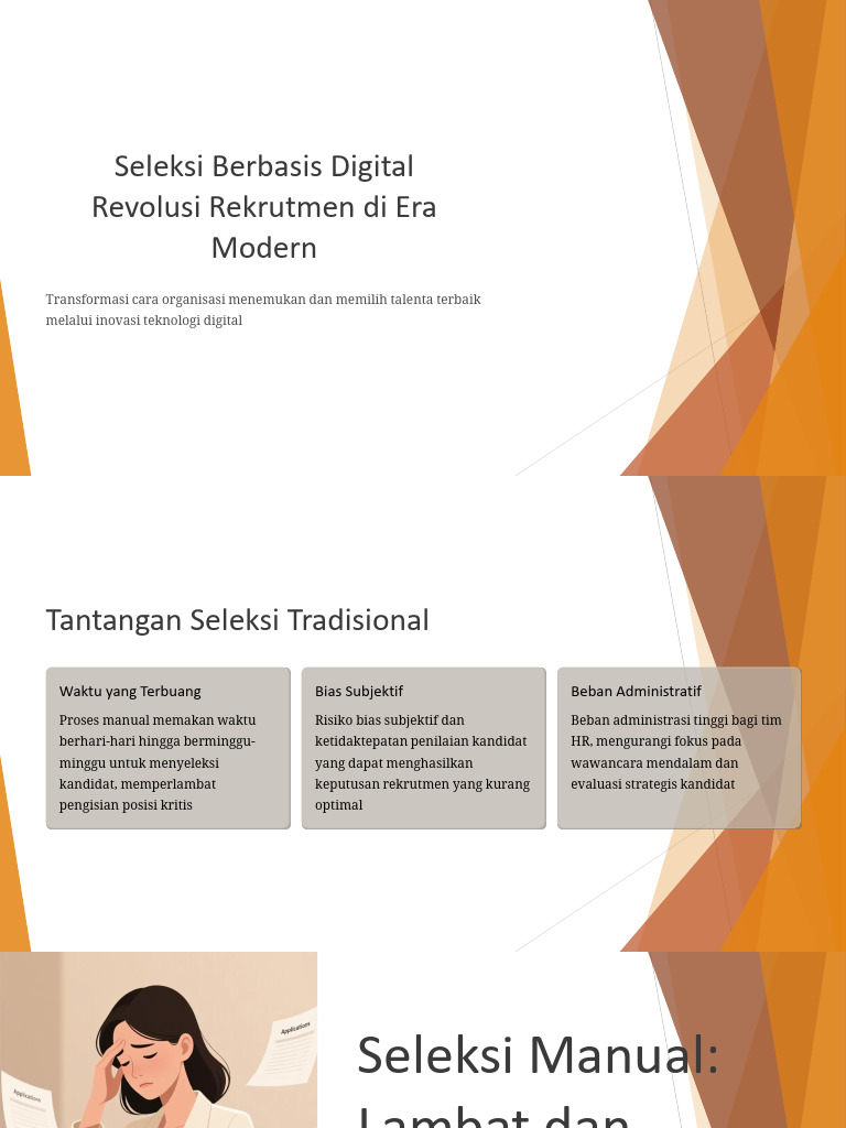 Seleksi Digital: Transformasi Rekrutmen Modern | PDF