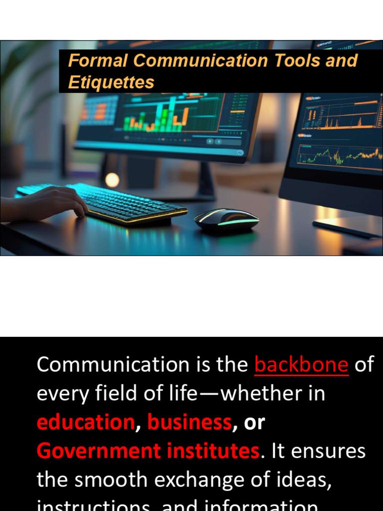 10-Formal Communication Tools (Part-2) Lecture Summary ICT | PDF