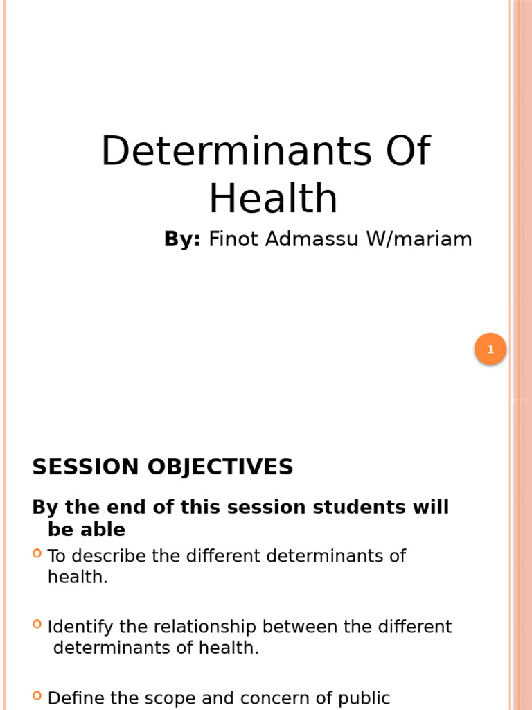 Determinants of Health Explained | PDF | Quantitative Research | Survey ...