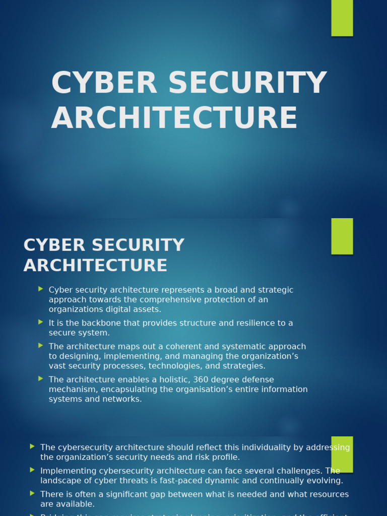 Cyber Security Architecture | PDF | Security | Computer Security