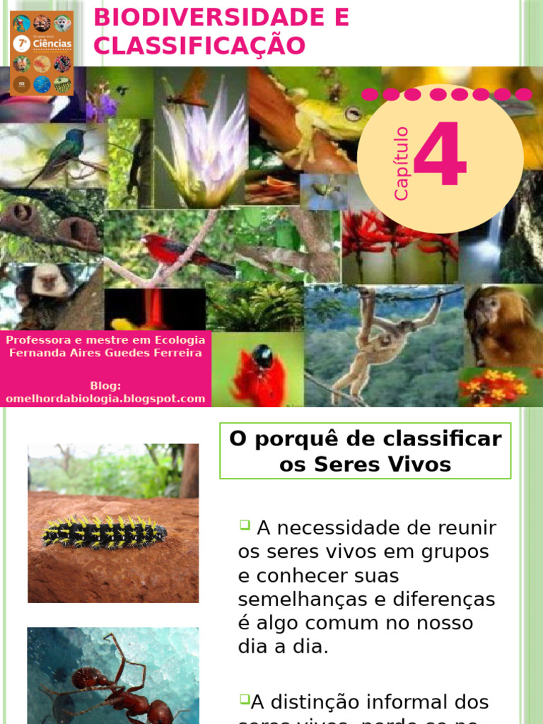 Classificação e Biodiversidade dos Seres Vivos | PDF | Taxonomia ...
