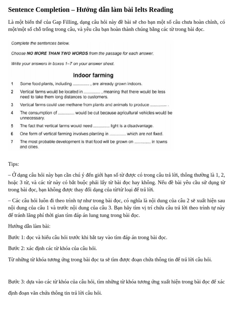 Sentence Completion | PDF