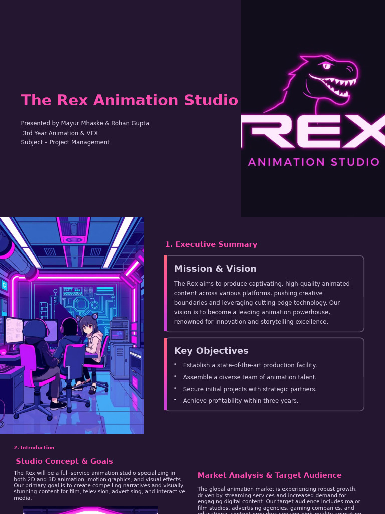 Final Fixed The Rex Animation Studio | PDF | Animation | Mergers And ...