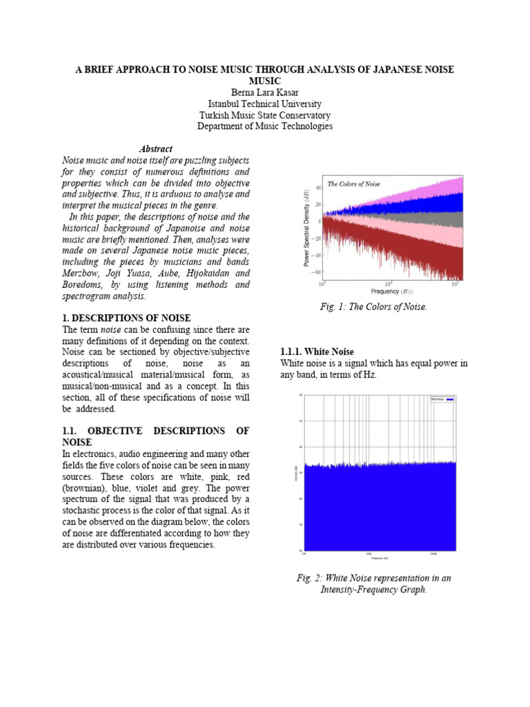 Analyzing Japanese Noise Music | PDF | Harmonic | Sound
