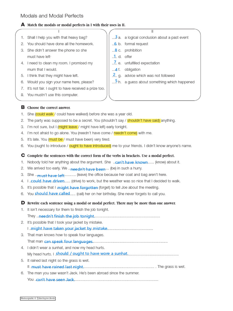 Understanding Modals and Modal Perfects | PDF | Linguistics | Grammar