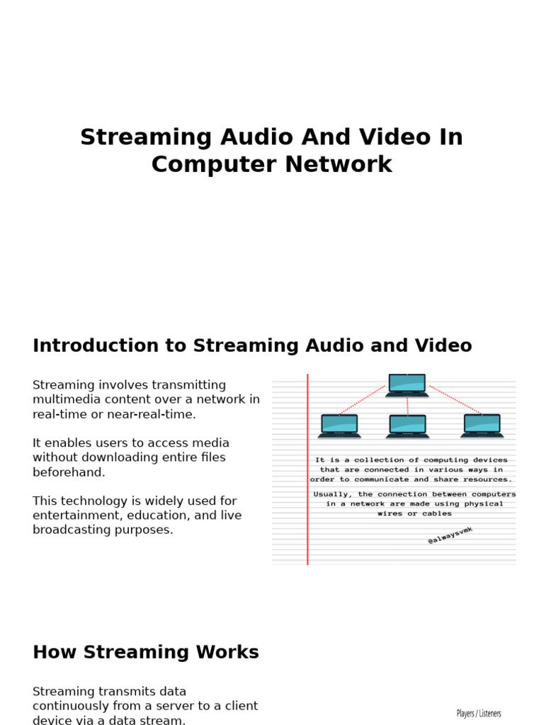 Understanding Streaming Audio & Video | PDF