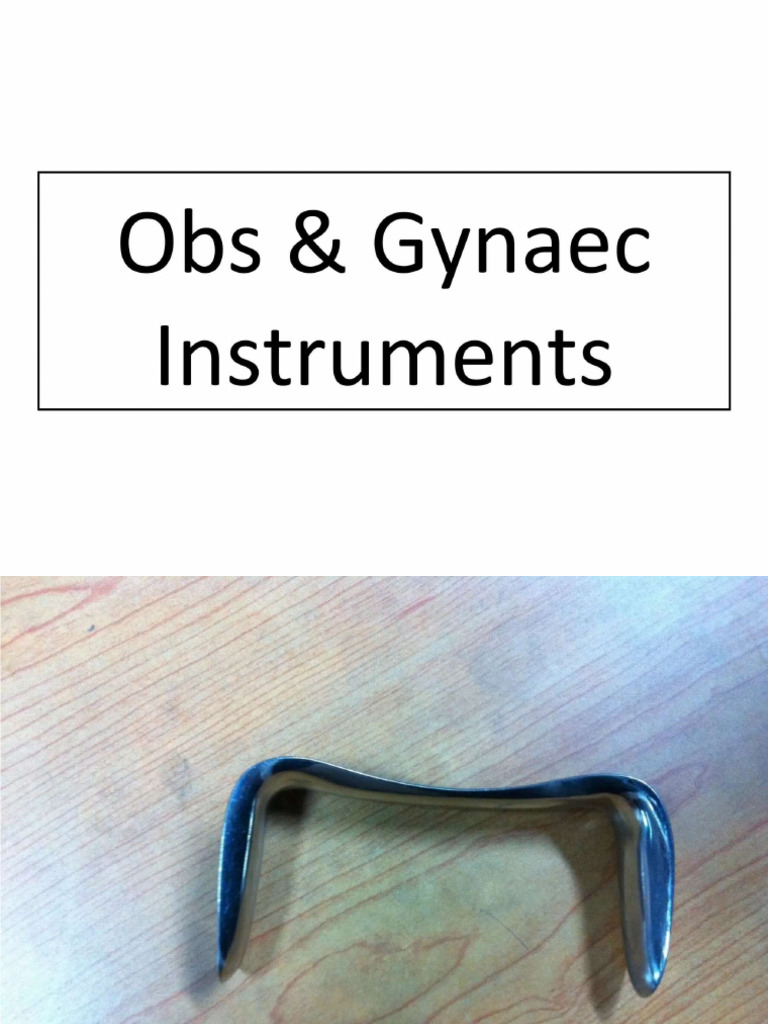 Obgy Instruments | PDF
