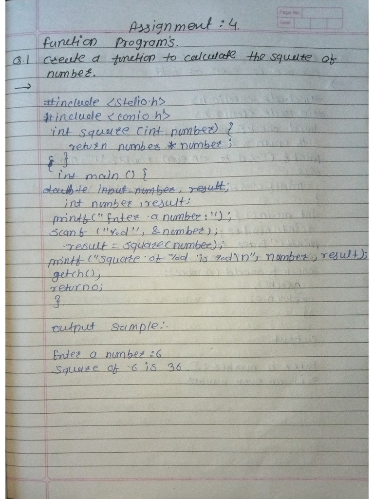 C Programming Assignment 4 | PDF