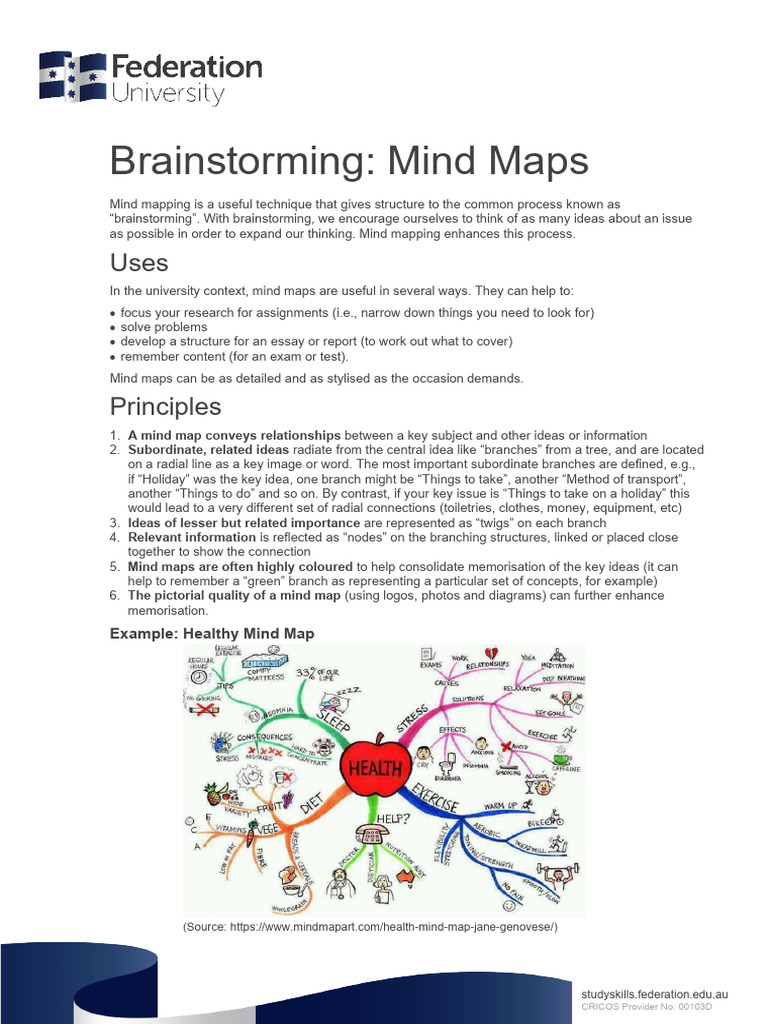 Mind Mapping Techniques for Brainstorming | PDF | Brainstorming | Cognition