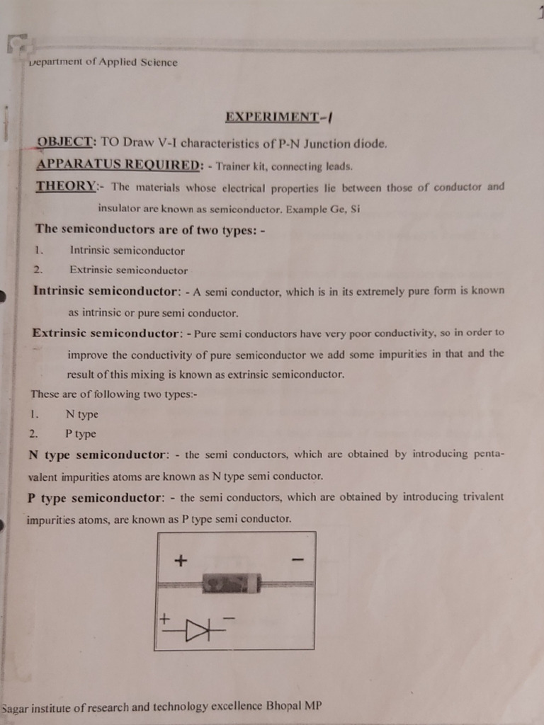 Physics Practical 1 | PDF