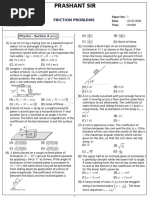 Coefficient of Friction Practice Problems | PDF | Friction | Force