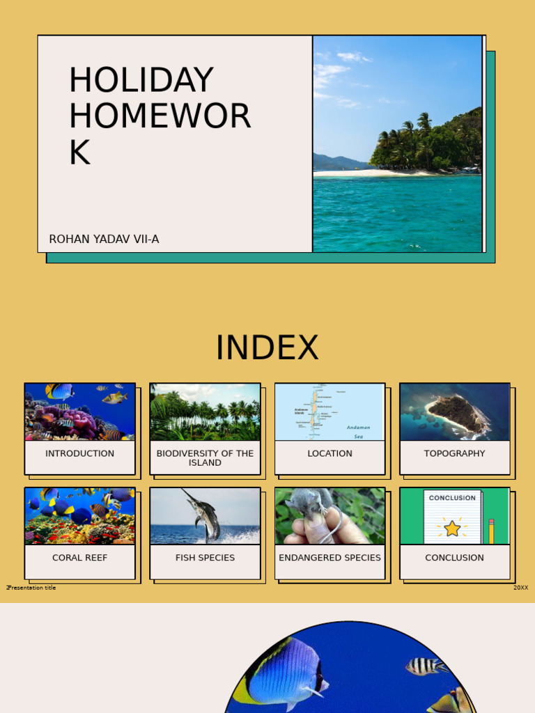 Holiday Homework | PDF | Island | Coral Reef