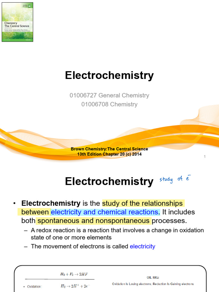 Understanding Electrochemistry Basics | PDF | Redox | Electrochemistry