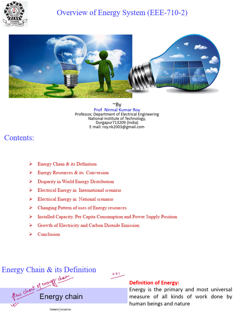 EEE 710 - 2 Overview of Energy Systems - 24!7!25 | PDF | Electric ...