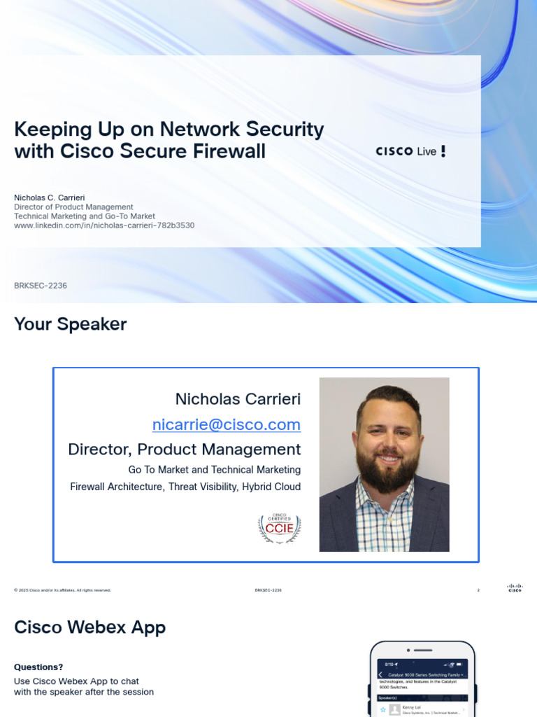 BRKSEC-2236 | PDF | Firewall (Computing) | Cloud Computing