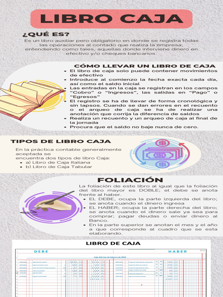 Guía sobre el Libro de Caja y Balance General | PDF | Hoja de balance ...